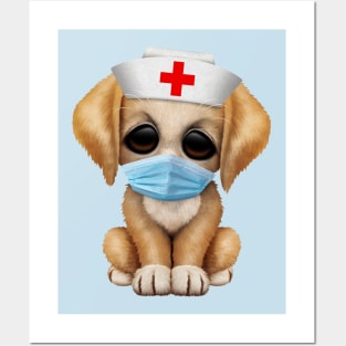 Cute Puppy Baby Nurse Posters and Art